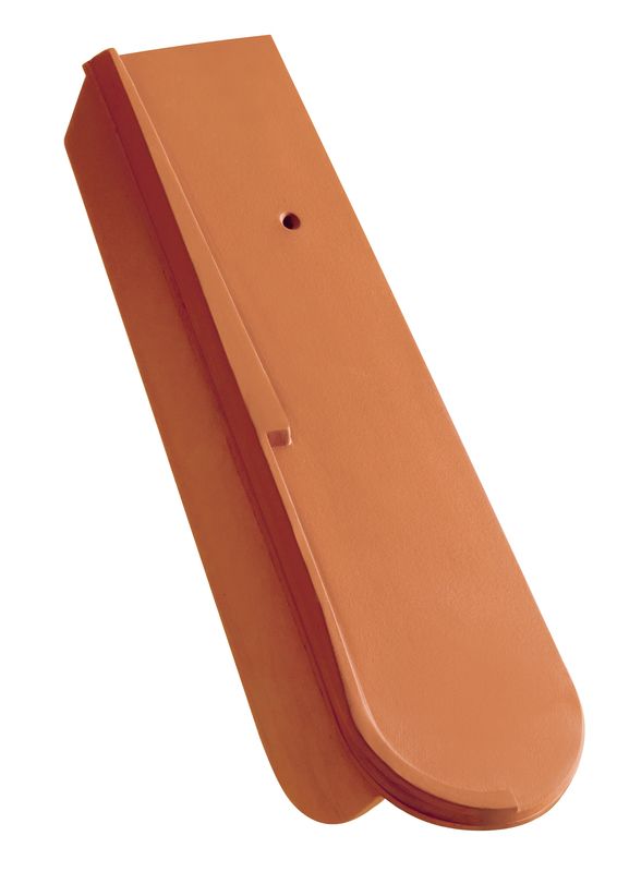 Saxony , Ţiglă laterală dreapta cu părţi scurte cca. 5 cm, 15.5 x 38 x 1.2 cu 3 striaţii