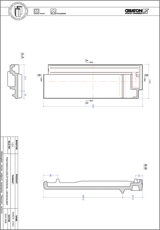 Fisier CAD produs DOMINO  Ţiglă 1/2 de aerisire pentru conexiune la coama  FALLH