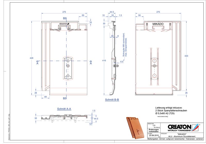 Fiser CAD produs MIKADO Element aluminiu  GRUNDALU