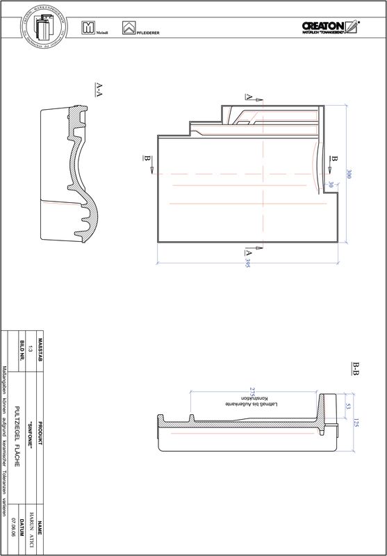 Fiser CAD produs SINFONIEŢiglă cu versant standard  PULTFLA