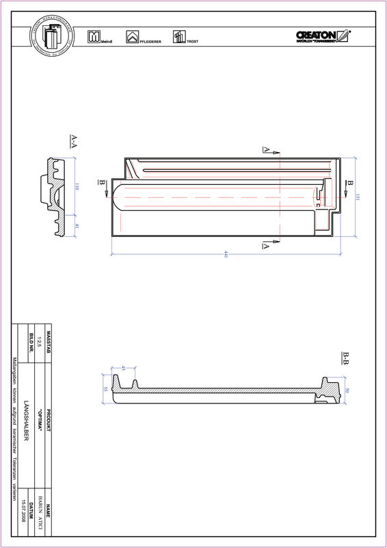 Fiser CAD produs OPTIMA Ţiglă 1/2  LH