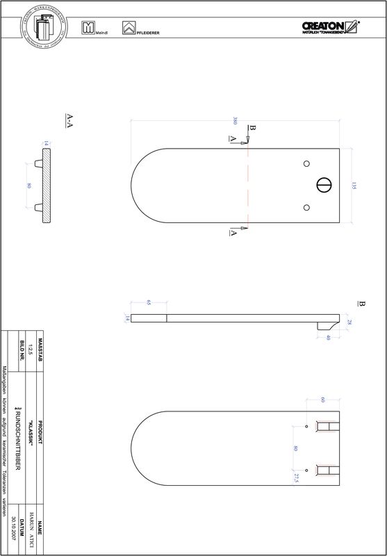 Fiser CAD produs KLASSIK decupaj rotund RUND-3-4