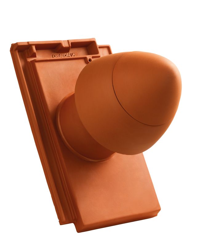 DOM Element tub aerisire argila NW 125 „SIGNUM“ Tip F cu furtun flexibil pentru conexiune incl. Adaptor „SIGNUM“