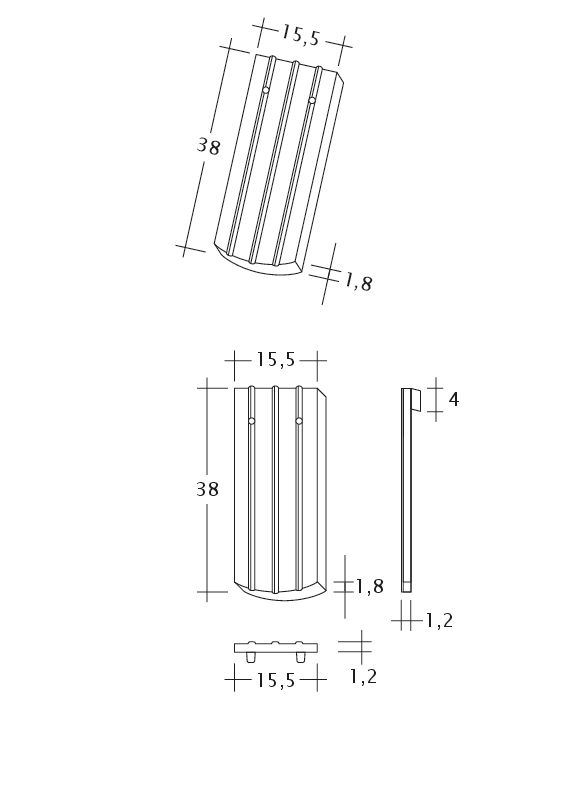 Desen tehnic produs PROFIL Kera-Saechs-15cm-1-1