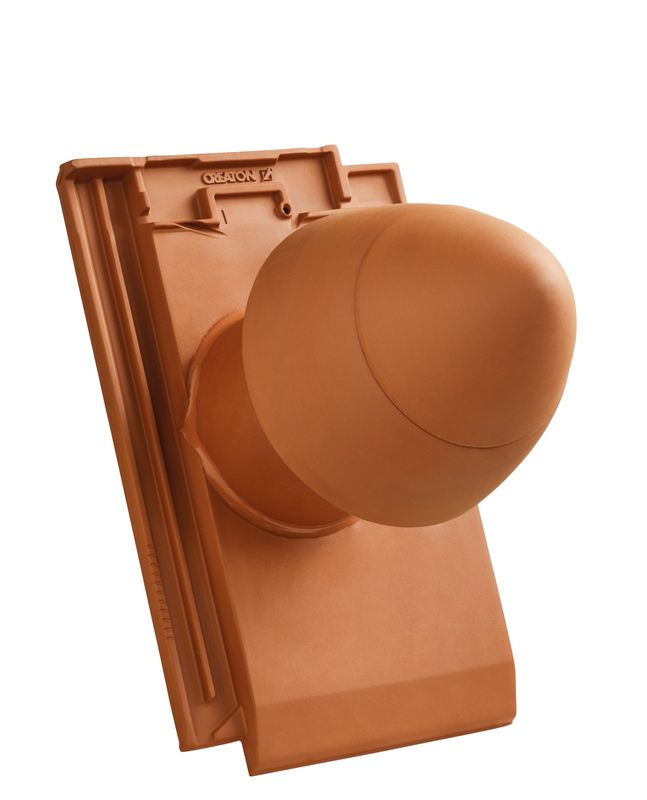 MIK Element tub aerisire argila NW 125 „SIGNUM“ Tip F cu furtun flexibil pentru conexiune incl. Adaptor „SIGNUM“