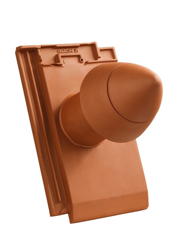 MIK Element tub aerisire argila NW 100 „SIGNUM“ Tip A cu furtun flexibil pentru conexiune incl. Adaptor „SIGNUM“