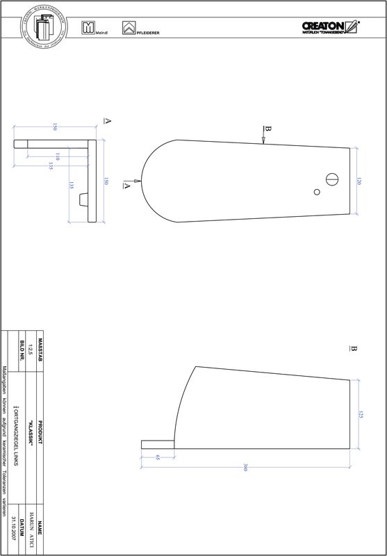 Fiser CAD produs KLASSIK decupaj rotund RUND-OGL-3-4