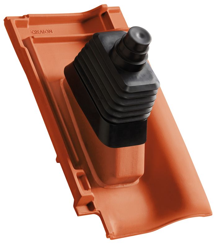 PRE Ţiglă de trecere din argila pentru antena NW 60 cu conexiune cauciuc incl. manseta EPDM
