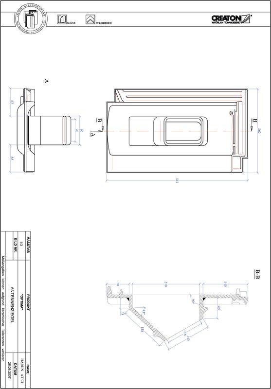 Fiser CAD produs OPTIMA Antenă ANTENNE