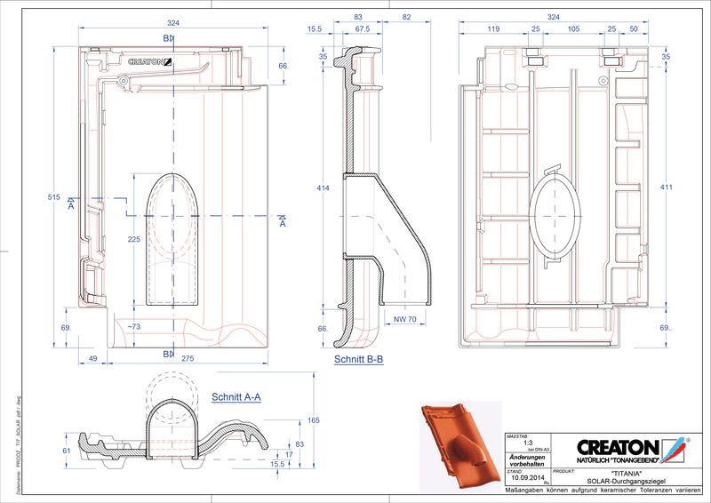 Fiser CAD produs TITANIA Solar SOLAR