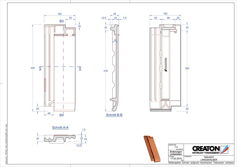 Fiser CAD produs MIKADO Ţiglă 1/2  LH