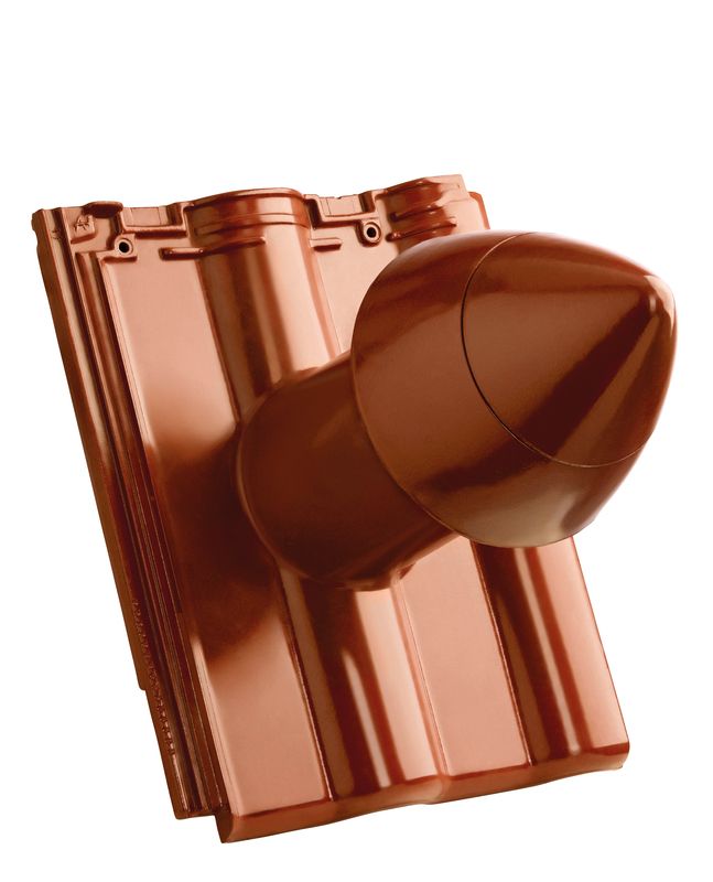 MAX PRO SIGNUM ceramic vent pipe DN 110 mm with screw-on hood, incl. sub-roof connection adapter