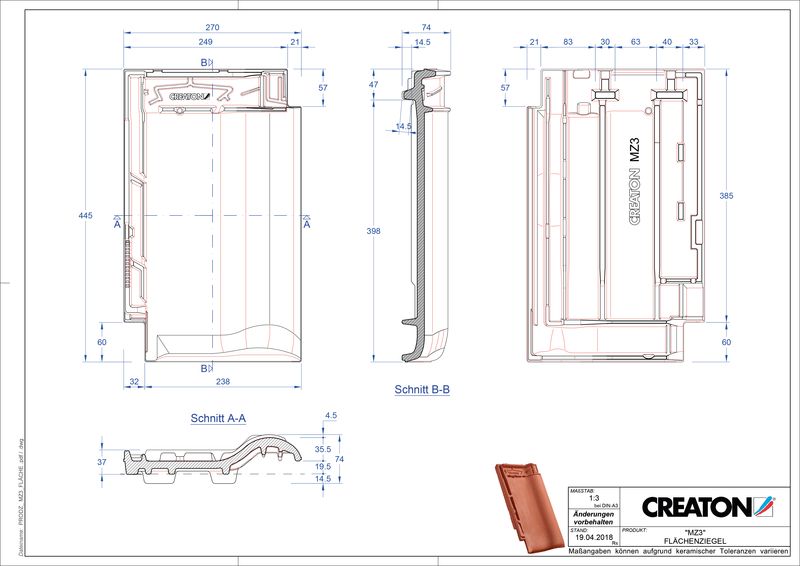Fiser CAD produs MZ3 Ţiglă de bază FLA