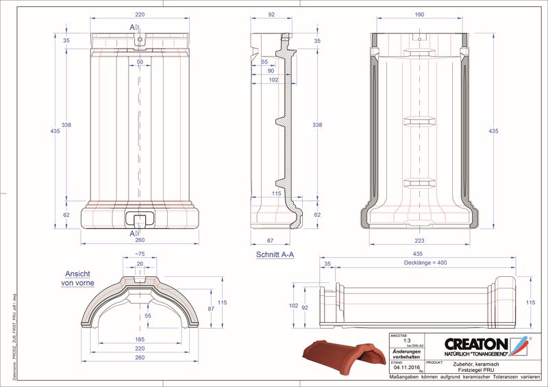 Fiser CAD produs Coamă gamă accesorii FIRST-PRU