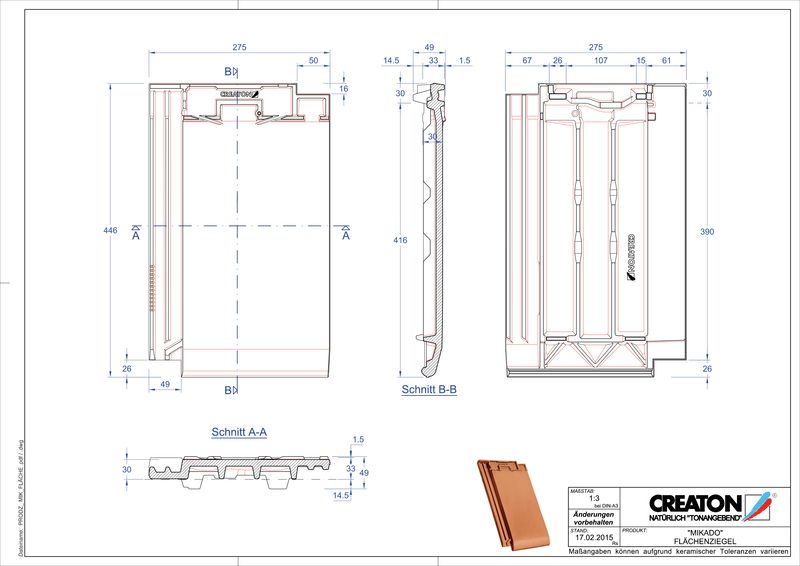 Fiser CAD produs MIKADO Ţiglă de bază FLA