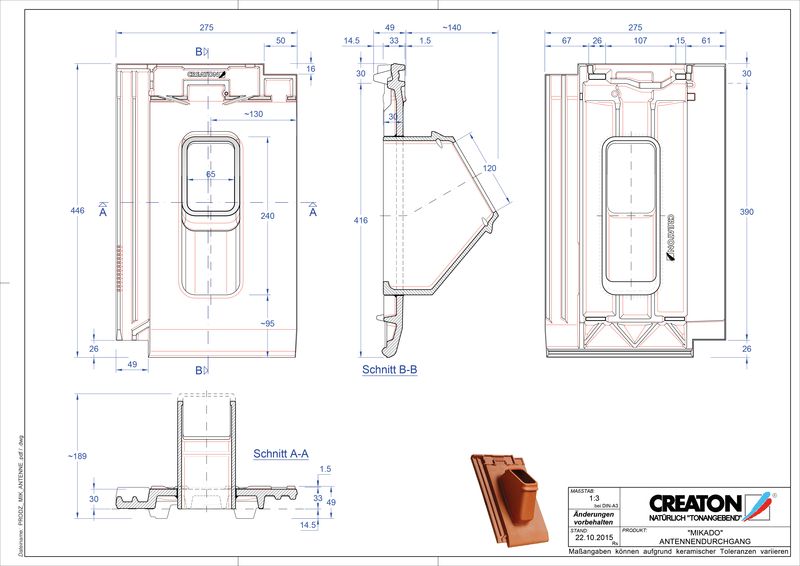 Fiser CAD produs MIKADO Antenă ANTENNE