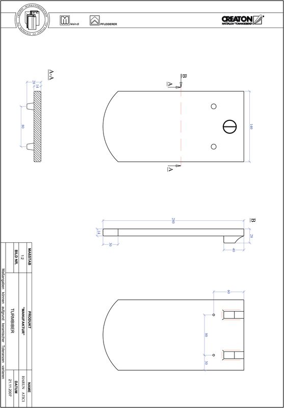 Fiser CAD produs MANUFAKTUR decupaj segmentat TURMBIBER