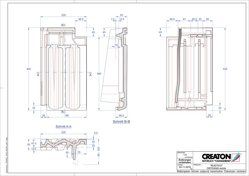 Fiser CAD produs RUSTICO laterală dreapta OGR