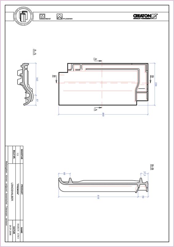 Fiser CAD produs PREMION Ţiglă 1/2  LH