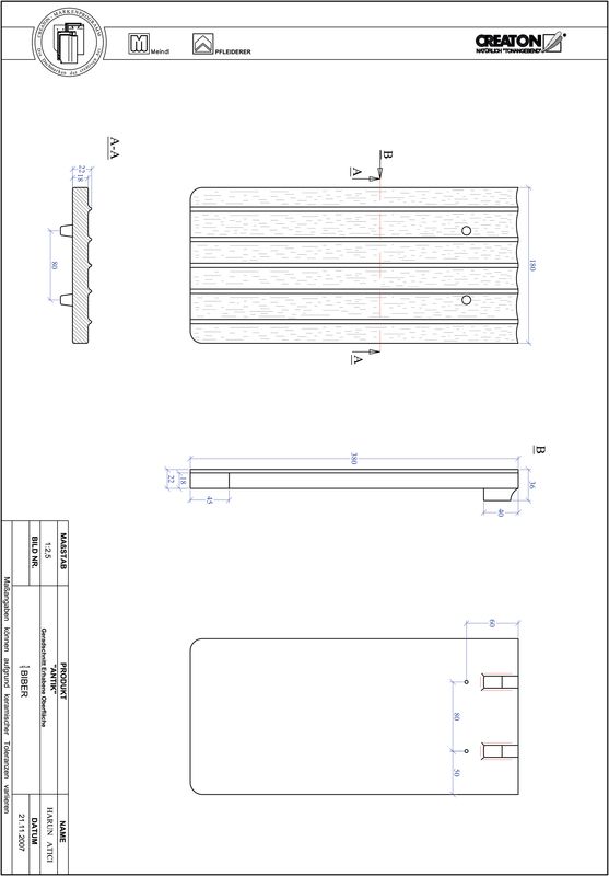Fisier CAD produs ANTIK DECUPAJ DREPT GER-ERHO