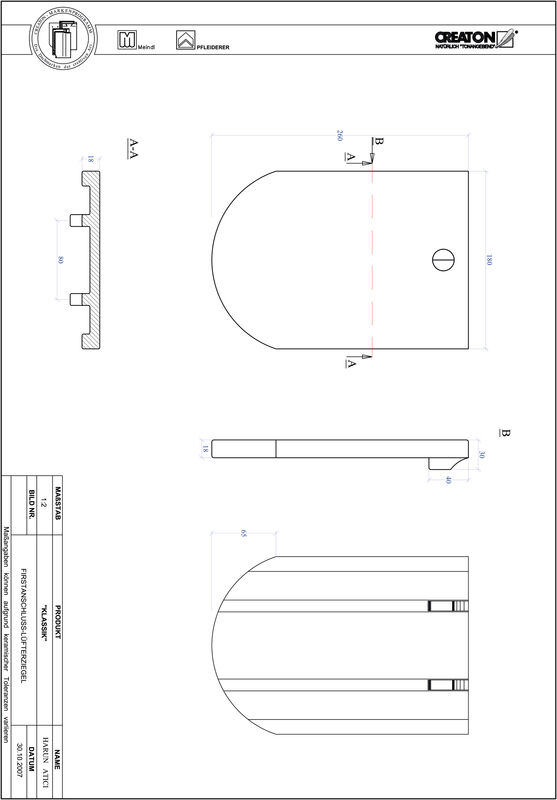 Fiser CAD produs KLASSIK decupaj rotund RUND-FALZ