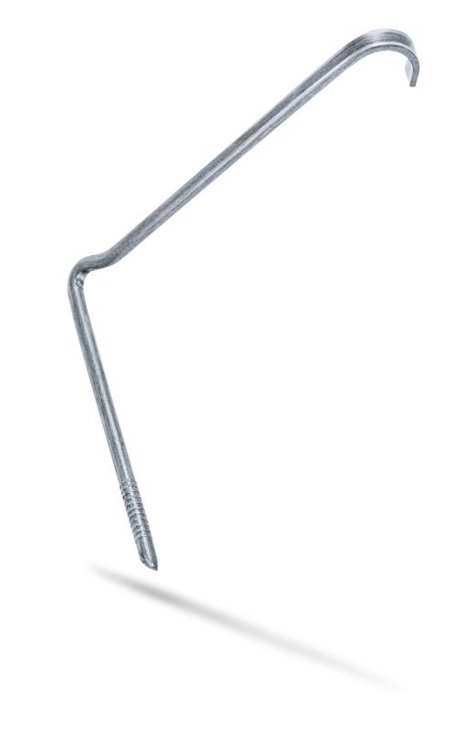 Clemă contra furtunii din zinc-aluminiu, fixare prin cui  (MIK)