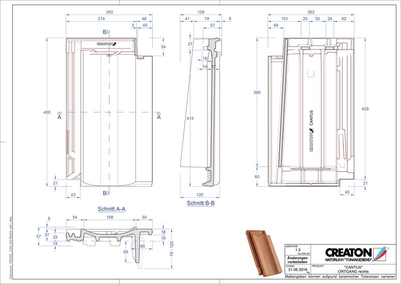 Fisier CAD produs CANTUS laterală dreapta OGR