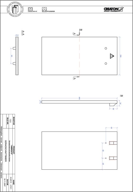 Fisier CAD produs AMBIENTE DECUPAJ DREPT GER-SCHARFE-KANTE