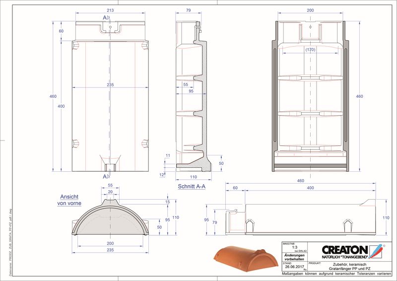 Fiser CAD produs Coamă gamă accesorii GRATA-PP-PZ