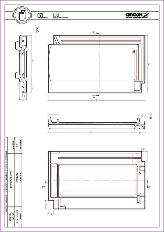 Fiser CAD produs OPTIMA Tigla de bază FLA