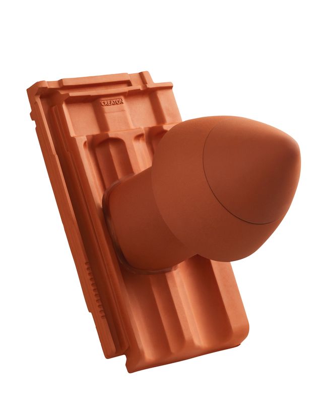 RUS Element tub aerisire argila NW 100 „SIGNUM“ Tip A cu furtun flexibil pentru conexiune incl. Adaptor „SIGNUM“
