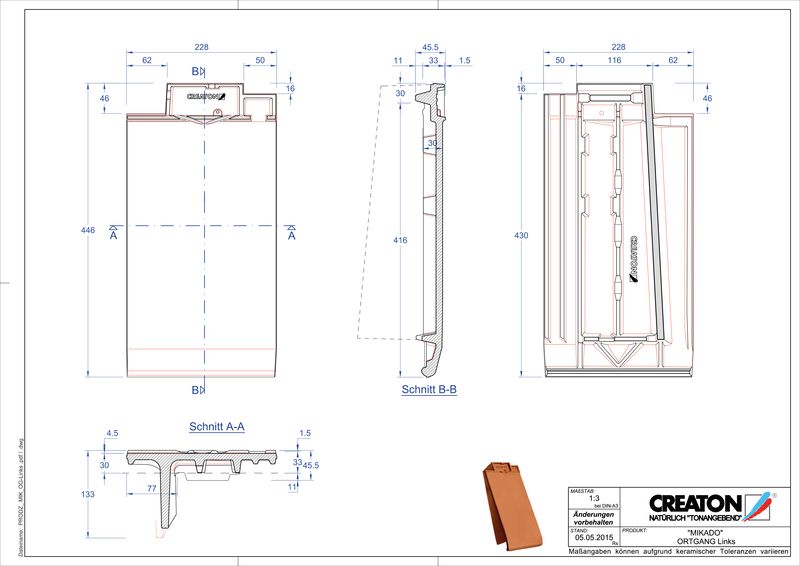 Fiser CAD produs MIKADO laterală stânga OGL