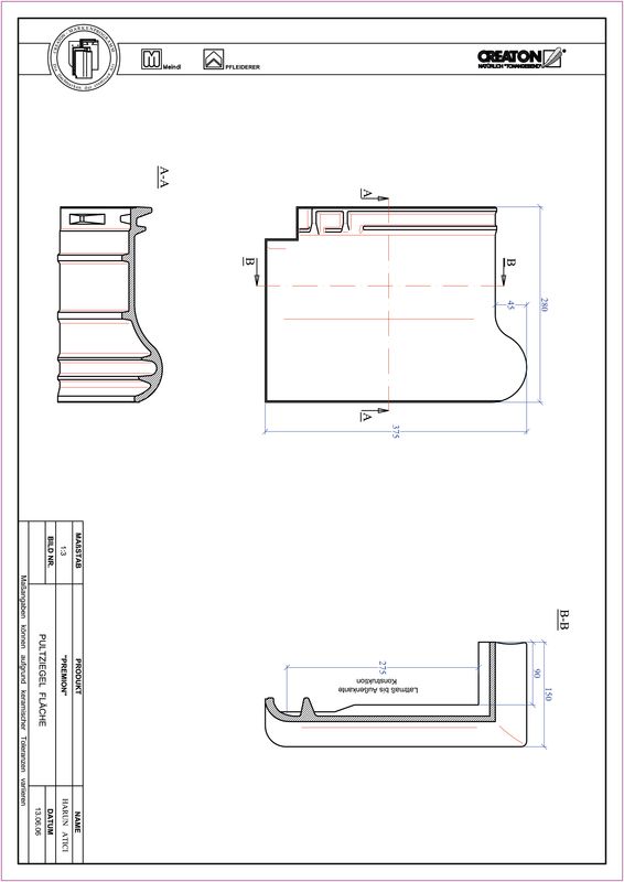 Fiser CAD produs PREMION Ţiglă cu versant standard PULT