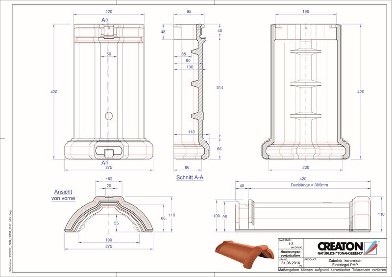 Fiser CAD produs Coamă gamă accesorii FIRST-PHP