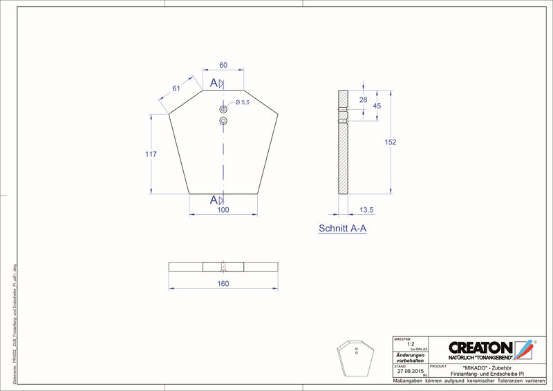 Fiser CAD produs Coamă gamă accesorii FIRSTAESCH-PI