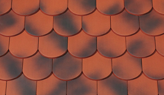 NUANCE roşu natur cu efect de ardere