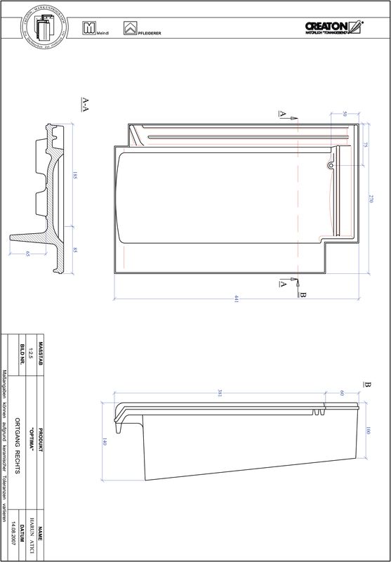 Fiser CAD produs OPTIMA laterală dreapta OGR
