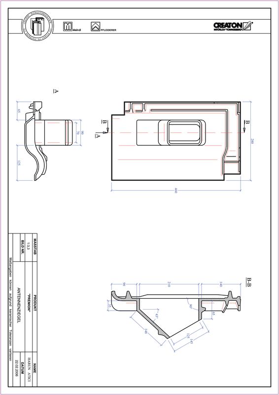 Fiser CAD produs PREMION Antenă ANTENNE