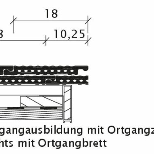 Desen tehnic produs PROFIL Ţiglă laterală dreapta   OBR