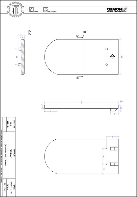 Fiser CAD produs SAKRAL decupaj rotund RUND-1-1