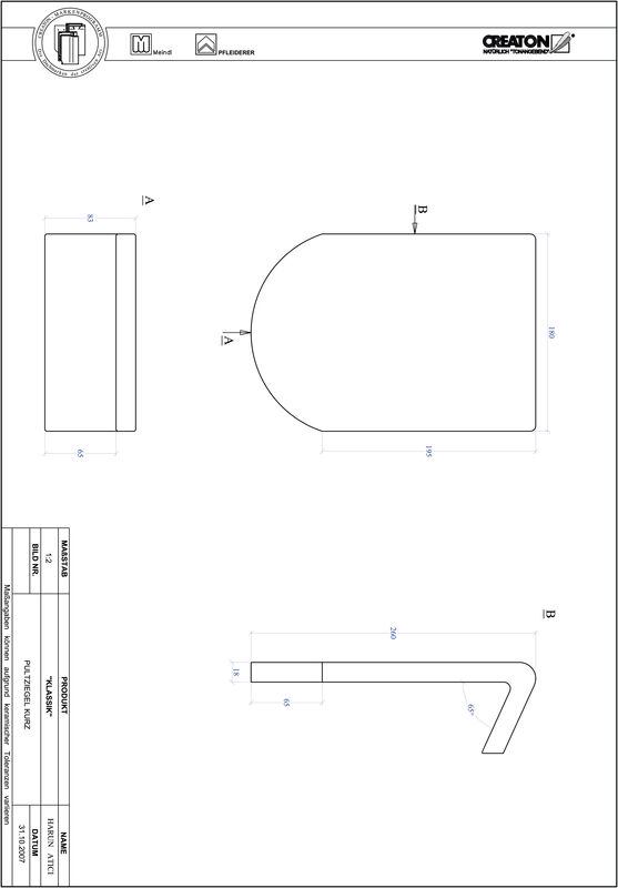 Fiser CAD produs KLASSIK decupaj rotund RUND-PULT-kurz1