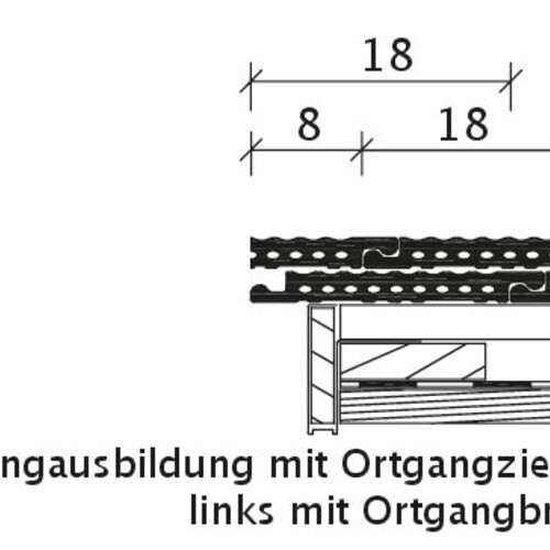Desen tehnic produs PROFIL Ţiglă laterală stânga OBL