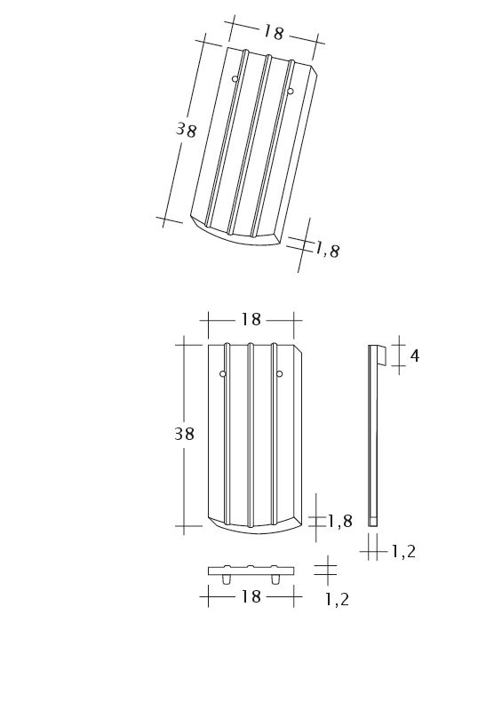 Desen tehnic produs PROFIL Kera-Saechs-18cm-1-1