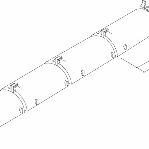 Desen tehnic produs Coamă si inceput de coama  PV-Firstziegel-Perspektive