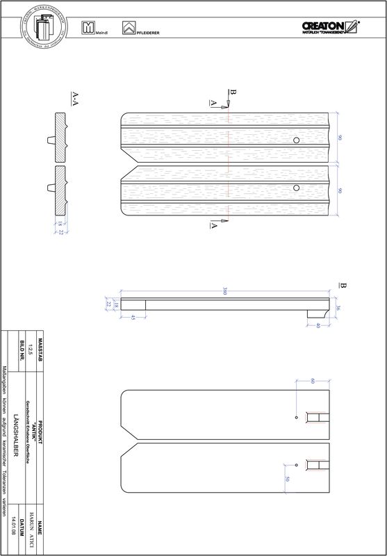 Fisier CAD produs ANTIK DECUPAJ DREPT GER-LH
