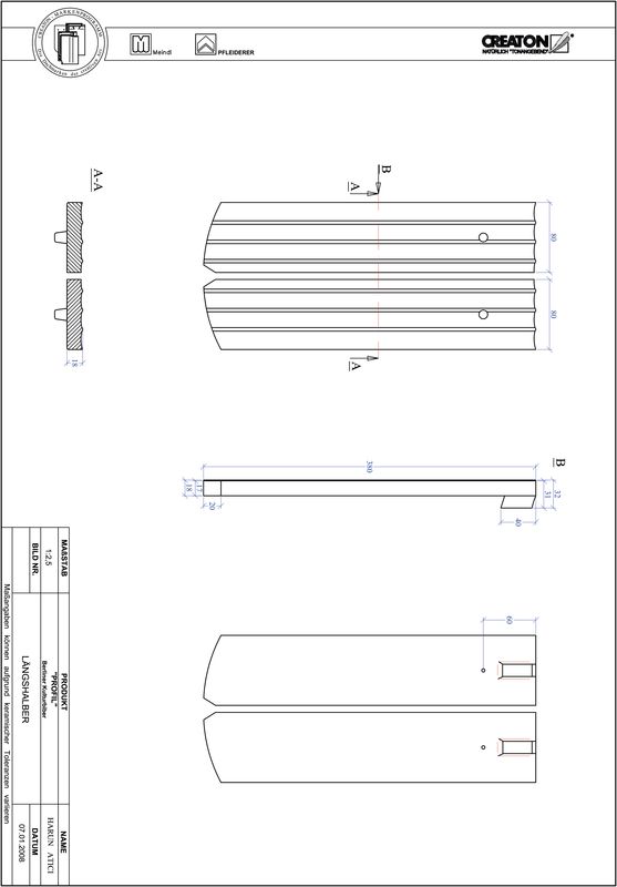 Fiser CAD produs PROFIL Taietura segment  BKBI-LH
