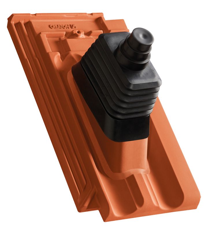 RATIO Ţiglă de trecere din argila pentru antena NW 60 cu conexiune cauciuc incl. manseta EPDM