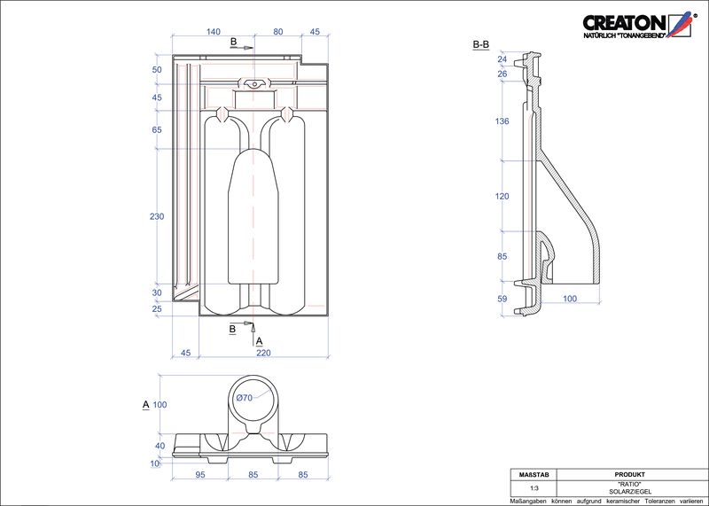 Fiser CAD produs RATIO Solar SOLAR