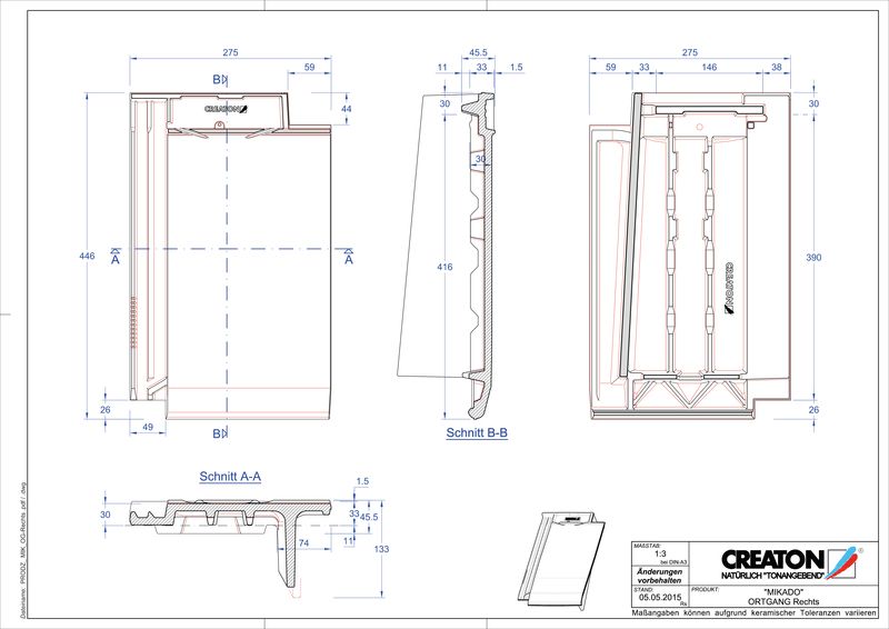 Fiser CAD produs MIKADO laterală dreapta OGR