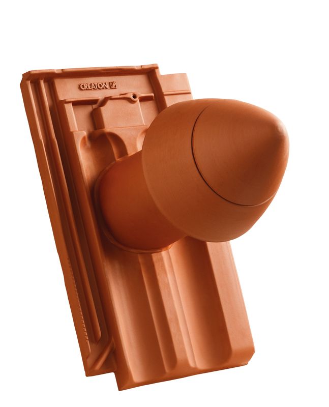 RATIO Element tub aerisire argila NW 100 „SIGNUM“ Tip A cu furtun flexibil pentru conexiune incl. Adaptor „SIGNUM“
